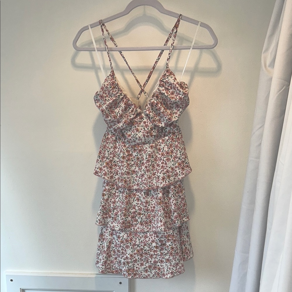 Floral Tiered Ruffle Dress